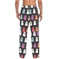 thumbnail image 4 of FORMRS Mens Pajama Pants with Pockets Sleepwear Lounge Bottoms Sizes S-2XL, Colorful Halloween Ghost, 4 of 7