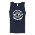 thumbnail image 2 of Wild Bobby, Pop-Pop Man Myth Legend Funny Dad Uncle Papa Granpa Dad Gift, Father's Day, Men Graphic Tank Top, Navy, XX-Large, 2 of 4