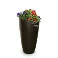 thumbnail image 3 of Mayne Modesto 22" x 22" x 42" Round Espresso Plastic Planter, 3 of 14