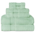 thumbnail image 1 of Gogreen Juego de Toallas de Baño 100% Algodón de 6 Piezas, 2 Toallas de Baño, 2 Toallas de Mano y 2 Toallitas, Toallas Muy Absorbentes para Baño, Gimnasio, Hotel (Azul Spa), 1 of 7