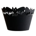 thumbnail image 5 of 1 pack Halloween Bat-Shaped Cupcake Wrappers Cupcake Holders Artistic Bake Cake Paper Laser Cut Liner Baking Cup Wraps Muffin Case Trays for Wedding Party Birthday Decoration(Black,8.27x1.97"), 5 of 7