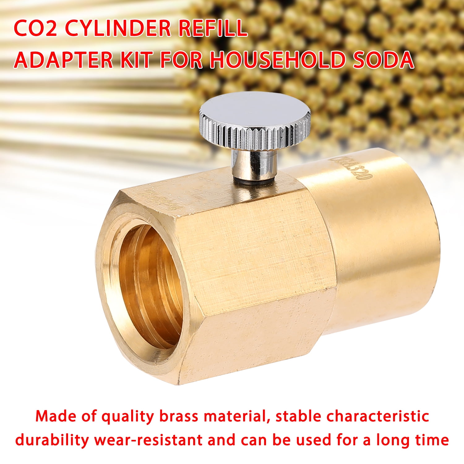 Details about   Brass Soda Water Adapter TR21-4 Male Thread Soda Connector Accessories For Club 
