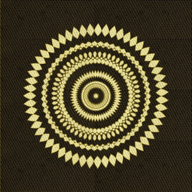 Ahgly Company Tapis d'Intérieur Lavable à la Machine, Carré, Transitionnel, Noir Nuit, Tapis de Zone, 4 Pieds Carré