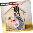 thumbnail image 4 of 2pcs Little Hedgehog Pendant Animal Keyring Cartoon Key Chain Animal Plush Keychain Plush Animal Key, 4 of 5