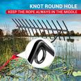 thumbnail image 2 of YOWPSY 24" Aquatic Weed Rake, No Assembly Required, 8.6" Steel Rod Lake Weed Cutter, One-Piece Welding, Lake Weed Rake for Pond Beach Landscaping, Perfect Tie Hole, 30ft Thicker Rope and Net, Black., 2 of 6