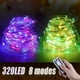 thumbnail image 4 of Cortina de luz LED de 4 colores, USB Power 320 LED Multicolor Light String, 33.2 Meter 8 Mode Remote Flashing Mode Fairy String Lights, Wedding Party Home Garden Dormitorio Outdoor Interior Wall Decor Adepaton CJWUS-2039, 4 of 8