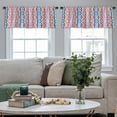 thumbnail image 4 of LALILO Kitchen Curtain Valance Tie Dye Colorful Boho Rod Pocket Window Curtain 52"x 18" Set of 2, 4 of 7