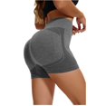thumbnail image 6 of Iugvhana Women's Yoga Leggings 2PC High Waist Skinny Shorts Tummy Control Breathable Stretch Quick-Dry Fitness Workouts Running Shorts Gray XL, 6 of 9