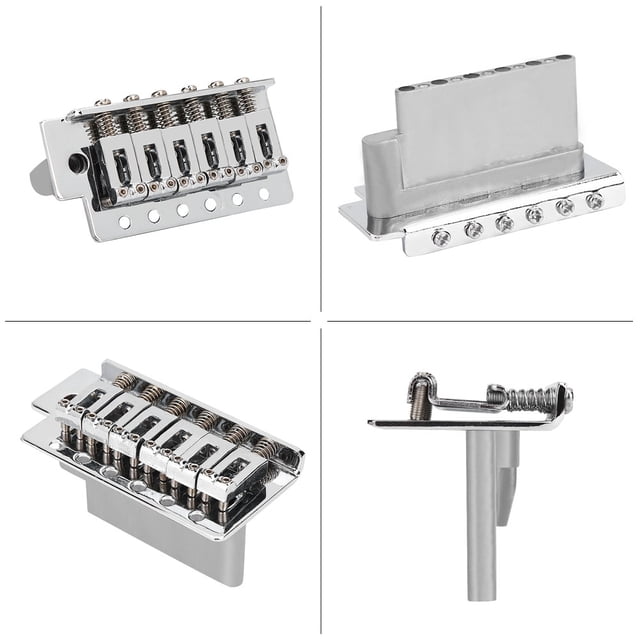 Puente de trémolo para guitarra eléctrica, aleación de zinc, 6 cuerdas, puente para guitarra eléctrica, puente de trémolo para guitarra, impulsado por el rendimiento