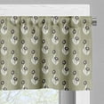 thumbnail image 3 of Ambesonne Nature Valance Pack of 2, Flowers Dotted, 42"X18", Khaki Dark Brown Cream, 3 of 5