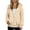 CB02_Beige, variant on Women's Drawstring Zip Up Cute Plain Hoodies Fall Jacket Oversized Casual Fashion Sweatshirts with Pockets Army Green 2XL