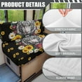 thumbnail image 6 of FORUDESIGNS White Tiger Sunflower Daisy Print 2 Pack RV Dinette Cushion Covers Stretch Camper Cushion Slipcover Replacement RV Couch Cover Furniture Protector for RV Camper Car Bench, 6 of 7