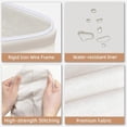 thumbnail image 5 of Collapsible Laundry Basket Dirty Clothes Storage Basket with Handle Hamper Sundries Storage Bag Bathroom Accessories, 5 of 9