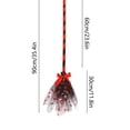 thumbnail image 3 of Wizard Broom for Halloween Decorations, 35.4'' Plastic Witch Broomstick Prop for Party Cosplay Wizard Flying Stick for Halloween Party Cosplay Supplies - Red, 3 of 5