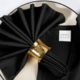 thumbnail image 3 of Twiny Threads Set of 12 Solid Reusable Cloth Dinner Napkins - Black, 3 of 6