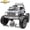 Z-Gray, variant on Zukpow Licensed GMC 24 Volt Ride on Toys, 4WD/2WD Switchable Power Car wheels with Remote, Bluetooth, Fold Down Tailgate, Rear Storage, Red