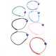 thumbnail image 4 of pulseras delicadas ajustables coloridas tejidas a mano con ojo azul turco, pulsera de buena suerte, cuerda para hombres y mujeres, regalo, 4 of 5