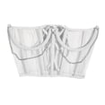 thumbnail image 3 of Abbraccia Lace Corset Belt Tie Back Corset for Women Decorative Adjustable Wide Waist Belt White, 3 of 10