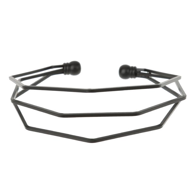 Joyas Abierta Brazalete Punk Mujeres Moda Negro Sunnimix pulsera brazalete