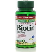 Nature's Bounty Biotin 5000 mcg Liquid Softgels 60 ea (Pack of 4)