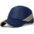 thumbnail image 1 of Casque de Sécurité de Travail Casque de Protection Cache-Choc Coque Intérieure Rigide Style Casque de Baseball pour Travail Usine Magasin Protection de la Tête, 1 of 8
