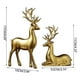 thumbnail image 3 of Artesanías Decorativas Figuras de ciervos decorativas para vinoteca, decoración del hogar, salón, mueble de TV, dorado Rkxzt, 3 of 9