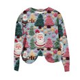 thumbnail image 4 of LSLJS Chandails de Noël Moches pour Femmes Imprimé de Noël Col Rond Manches Longues Haut Ample, 4 of 4