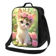 thumbnail image 4 of Insulated Lunch Bag, Reusable Portable Lunch Box With Shoulder Strap, Cat Lunch Bag, Funny Cute Bento Lunchbox Cooler Thermal Meal Tote Kit, 4 of 6