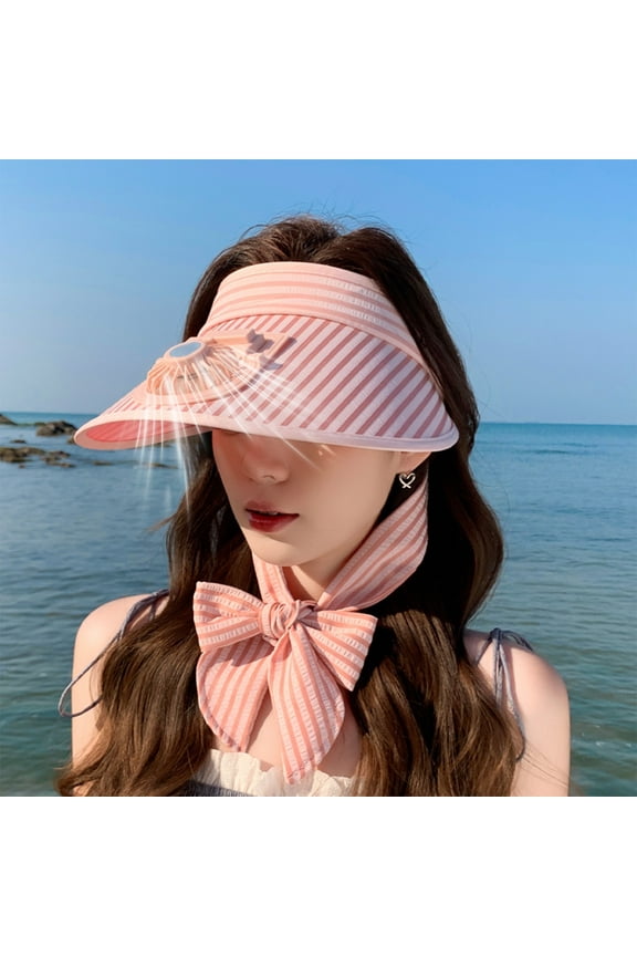 Summer Sun-proof Essentials Cooling Hat with Built-in USB Fan - Adjustable Sun Hat with 3-Speed Quiet Fan, Moisture-Wicking Design for Beach/Outdoor/Work
