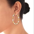 thumbnail image 3 of Charmsy Large Hoop Earrings Light Weight Italian Design Click Top Earrings Hoops Jewelry for Women 55MM, 3 of 6