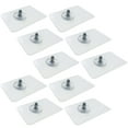 thumbnail image 2 of Travelwant 10Pcs Adhesive Wall Mount Screw Hooks , No-Trace Sticker Screw Hanging Nails for Bathroom Kitchen Shower Room, 2 of 6