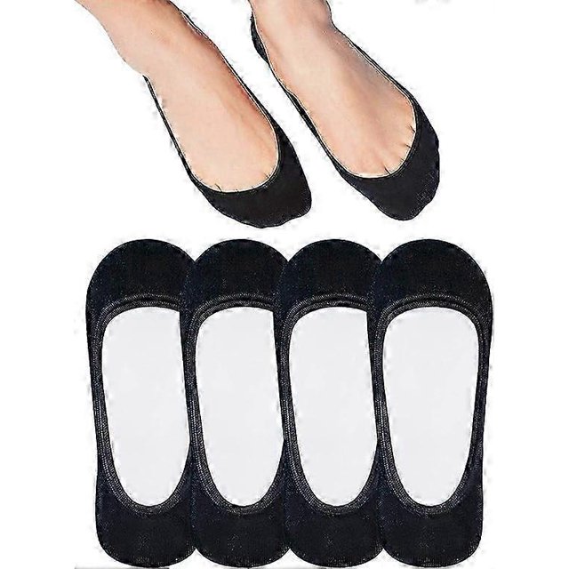No Show Socks Women For Flats 4 Pack Non Slip Invisible Ultra Low Cut Socks