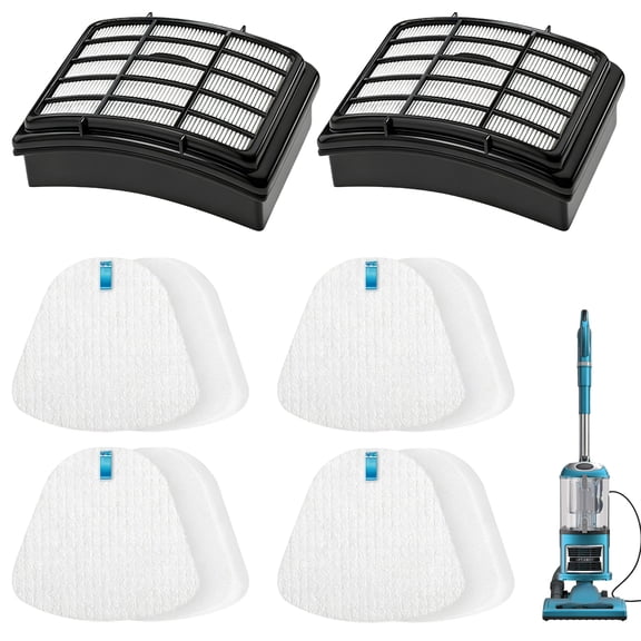 NV380 replacement Filter Compatible with Shark Navigator Lift-Away NV350 NV360 Upright Vacuum,Parts XFF350 XHF350,2 4 Pack Filters
