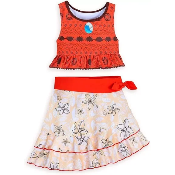 Disney Moana Deluxe Swim Set for Girls 3 Multicolored