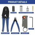 thumbnail image 5 of 1 Set Multi Size Nickel Plated Brass Crimp Tool Professional Cable Termination（), 5 of 9