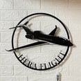 thumbnail image 2 of Handmadetneonsign Custom Airplane Metal Wall Art LED Light - Personalized Pilot Name Sign Home Decor, 2 of 3