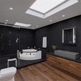 thumbnail image 3 of Pemberly Row 39" Grey Matte Above Mount Fireclay Bathroom Trough Sink, 3 of 5
