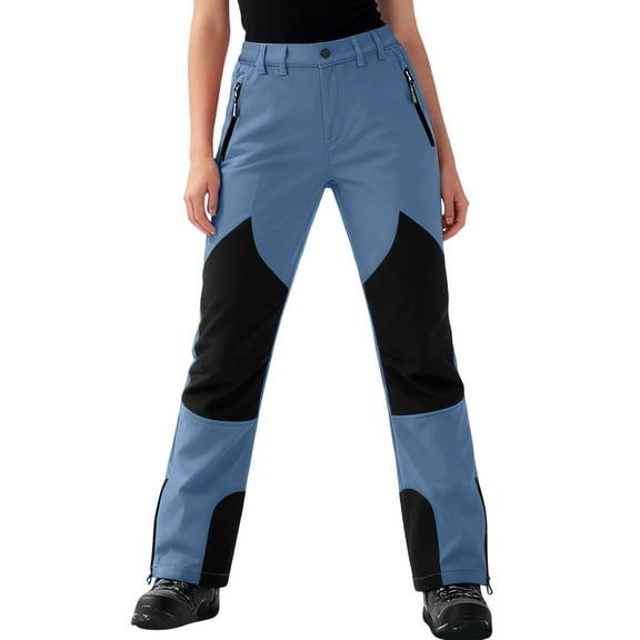 Awdenio Womens Ski Pants Thermal Water Resistant Winter Pants with Zip Pockets for Snowboard Hiking Outdoor