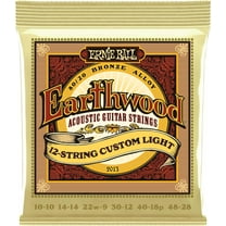 Ernie Ball Earthwood 12-String Custom Light 80/20 Bronze Acoustic Guitar Strings, 10-48 Gauge P02013
