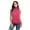 Red, variant on Mixpiju Womens Summer Sleeveless Blouse Shirts, Solid Slim Fit Casual Sleeveless Turtleneck Pullover Blouse Tops for Women Black L