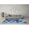 thumbnail image 3 of Ahgly Company Indoor Rectangle Abstract Light Blue Modern Area Rugs, 2' x 4', 3 of 4