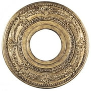 12 Inch La Bella CRAFTED ceiling medallion vintage gold Livex Lighting 8204-65