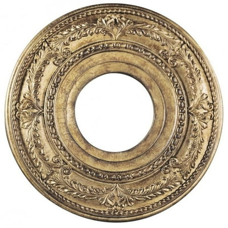 12 Inch La Bella CRAFTED ceiling medallion vintage gold Livex Lighting 8204-65