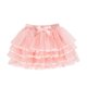 thumbnail image 2 of Falda de niña de color liso de malla con cintura elástica y lazo para deportes de ocio, falda de poliéster para niña, 2 of 5