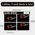 thumbnail image 2 of Black Debit Card Skin Credit Card Skin Credit Card Sticker Covers No Bubble Slim Small Chip Personalized Bank Card Decal PVC Removable Transportation Key Card Skeleton Hand Rose 7.3x5.4Inch, 2 of 6