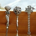 thumbnail image 4 of Farfi 5Pcs Retro Gothic Pattern Carved Coffee Tea Snacks Sugar Spoons Kitchen Cutlery (1 set), 4 of 13