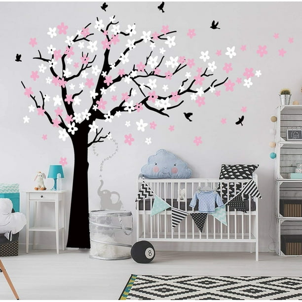 Cerisier en fleurs arbre sticker mural, sticker mural chambre d'enfant,  vinyle Wall Decals-DK006 -  Canada
