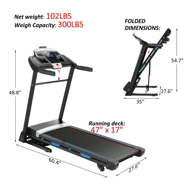 ANCHEER Folding Treadmill with 15 Auto Incline 3.25HP Ultra silent Motor Speed Range of 0.6 10MPH 300lb Capacity APP Bluetooth