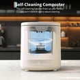 thumbnail image 3 of 3.5L Electric Composter Countertop, 3 Modes Kitchen Smart Compost Bin with Auto Cleaning, LED Display, Turns Kitchen Waste Into Dry Manure, 3 of 7