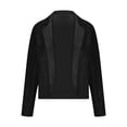 thumbnail image 5 of UAMVSH Sparkly Blazer for Women Shiny Suit Jacket Trendy Ruched 3/4 Sleeve Notch Collar Open Front Cardigans Club Party Outerwear(Medium,Black), 5 of 7